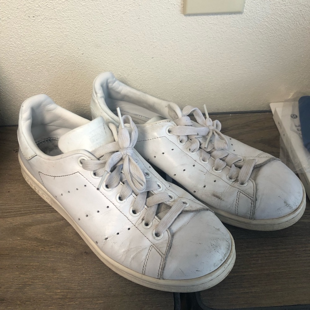 All white Stan smiths